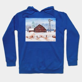 Blizzard at the Farm Hoodie